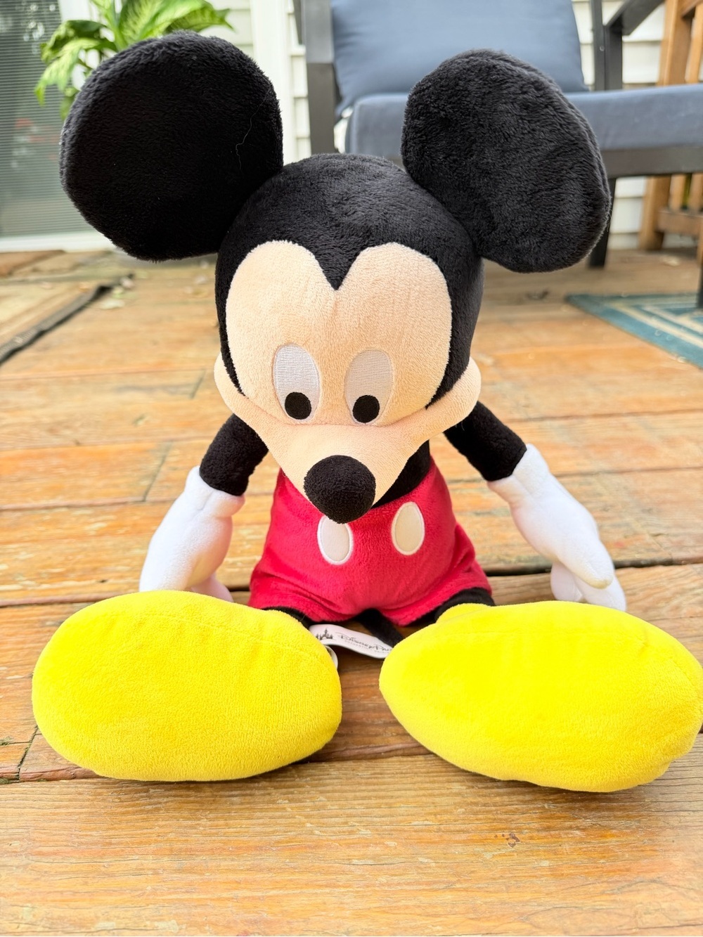 Disney Mickey Mouse Plush - Black, Red, Yellow, White - Picture 3 of 3
